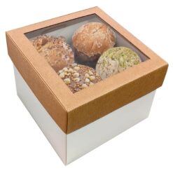 Porta 4 panettoncini per forme cottura tonde da 100 gr.