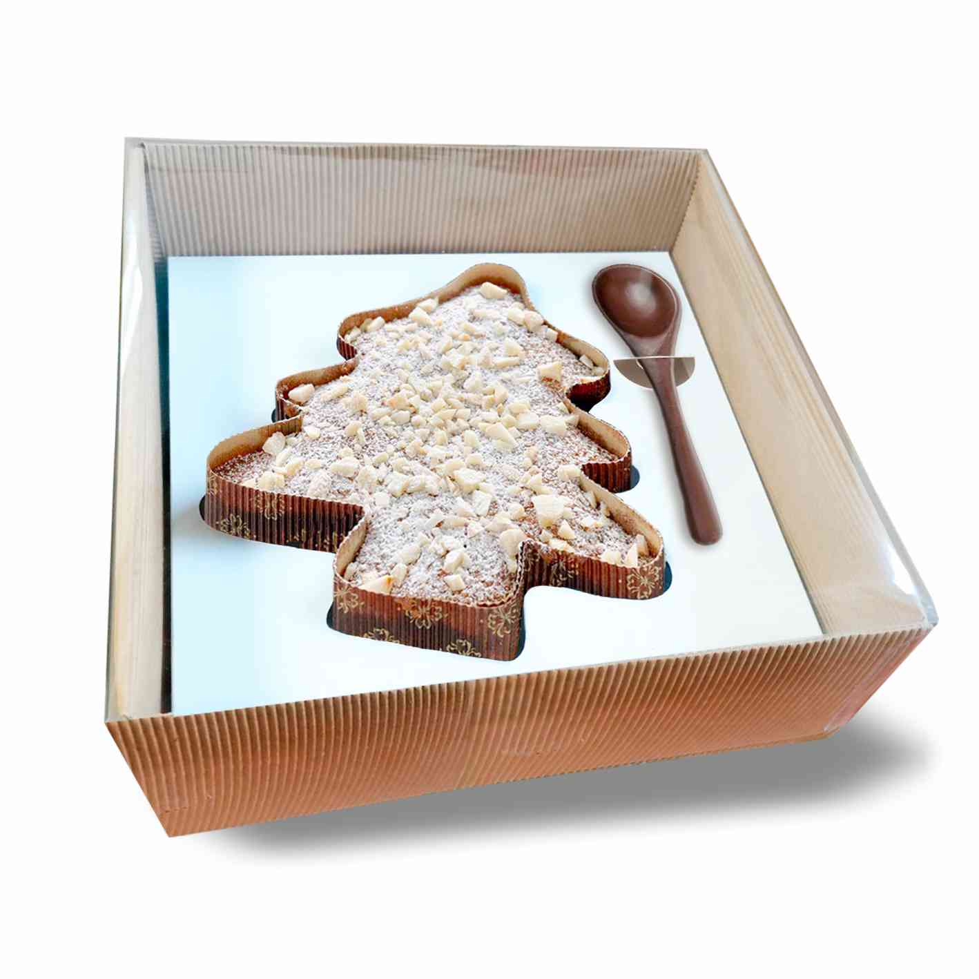 Porta Panettone Forma Cottura Albero E Porta Cucchiaino 1 Porta panettone forma cottura Albero e Porta Cucchiaino
