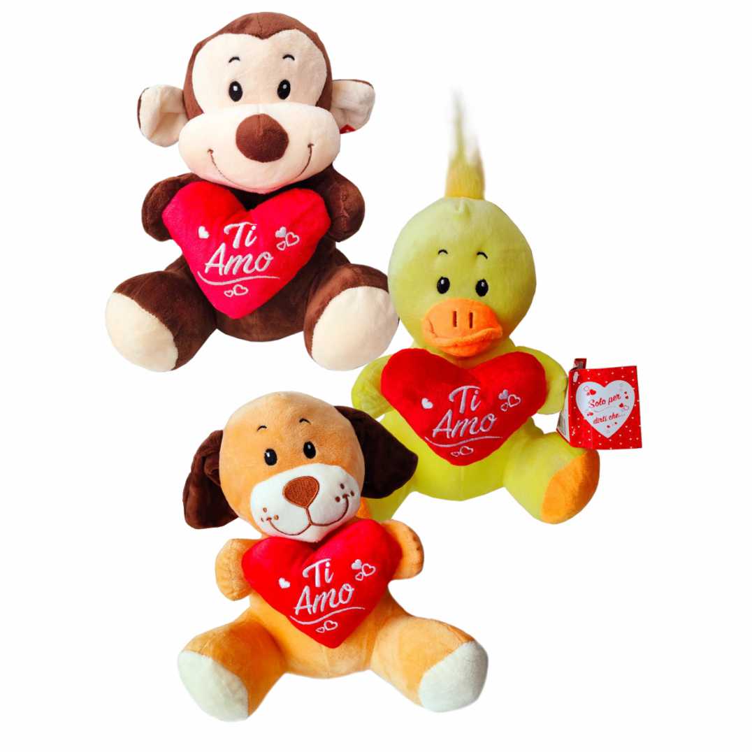 Animals In Love Peluches 1 Animals in Love Peluches - San Valentino