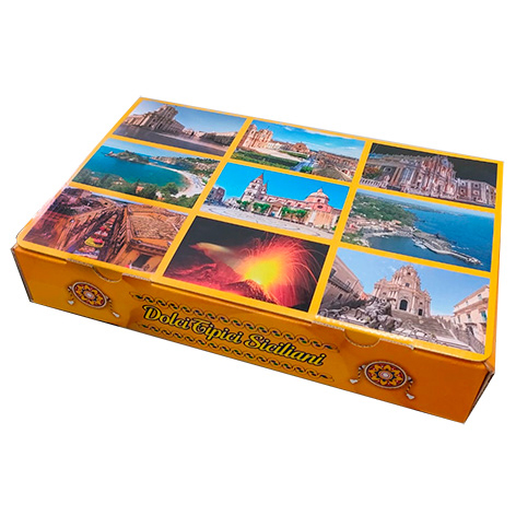 Scatola Folkloristica 1Kg., Automontante Con Foto Sicilia 1 Scatola Folkloristica 1kg., automontante con foto Sicilia