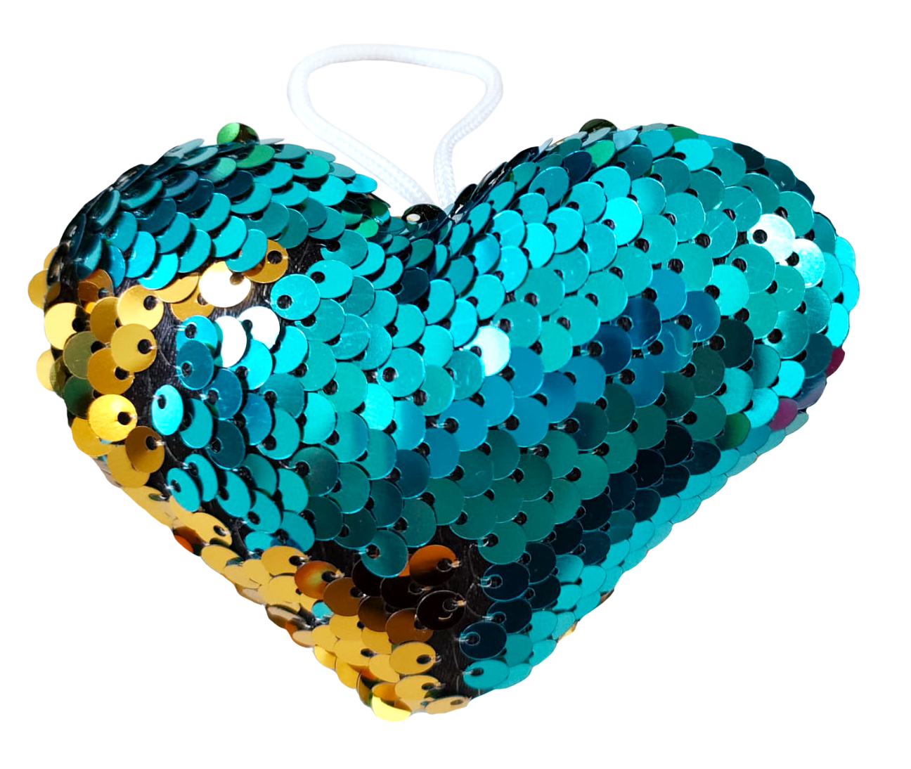 Cuore Con Paiettes Glitterato 2 Cuore con paiettes glitterato - immagine 2