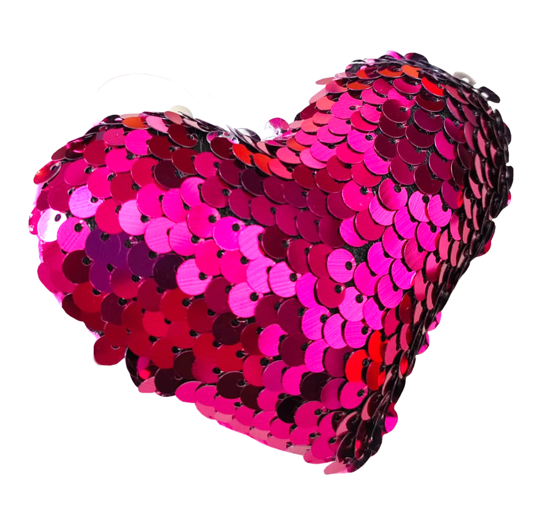 Cuore Con Paiettes Glitterato 3 Cuore con paiettes glitterato - immagine 3
