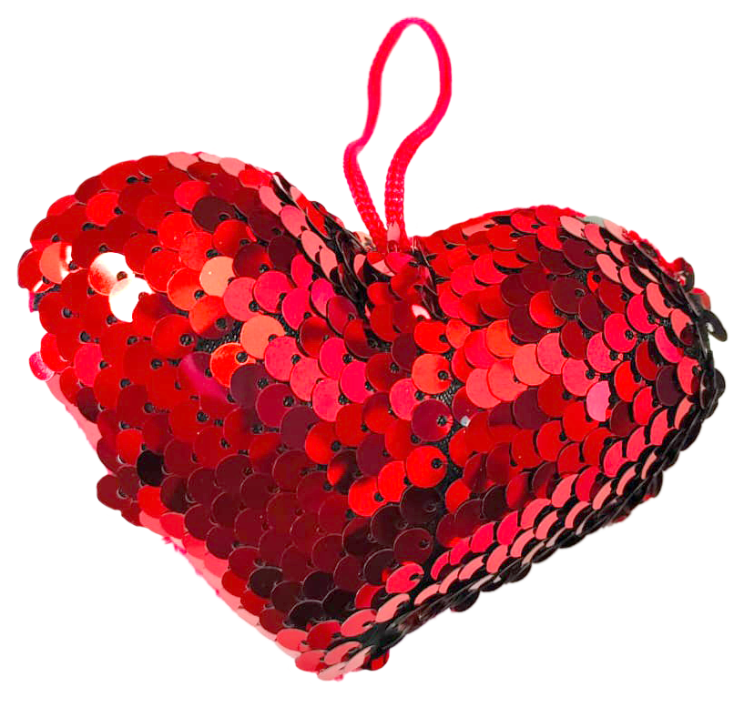 Cuore Con Paiettes Glitterato 4 Cuore con paiettes glitterato - immagine 4