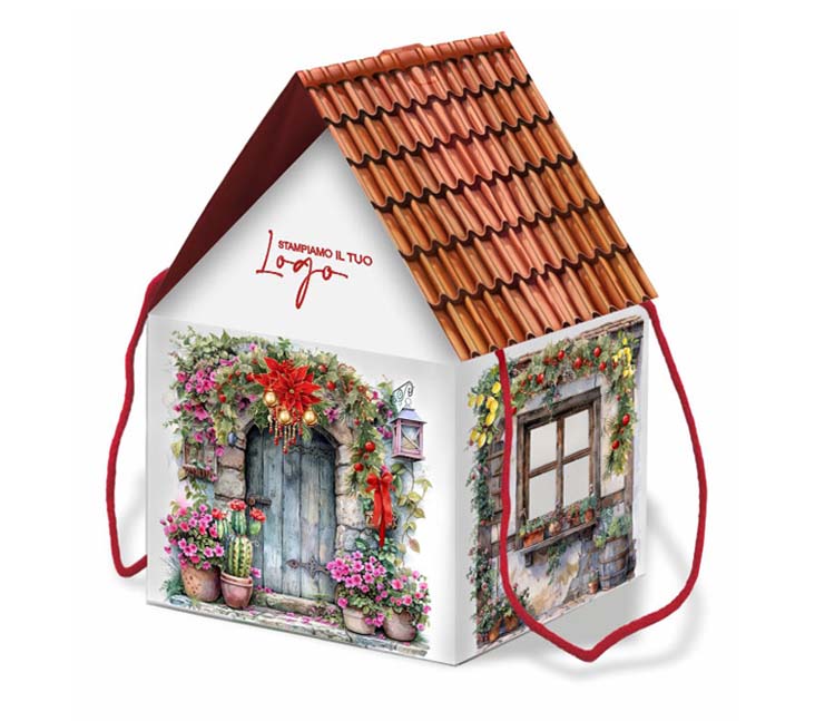 Scatola Porta Panettone Alto &Quot;Casetta Siciliana&Quot; (Conf. 50 Pz. – €2,19 Cad.) 1 Scatola Porta Panettone alto "Casetta Siciliana" (conf. 50 pz. – €2,19 cad.)