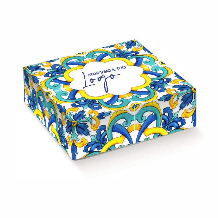 Scatola Portapaste Personalizzabile &Quot;Maiolica&Quot; 1 Scatola Portapaste Personalizzabile "Maiolica"
