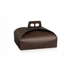 Porta Torta Fibra Marrone - piccolo