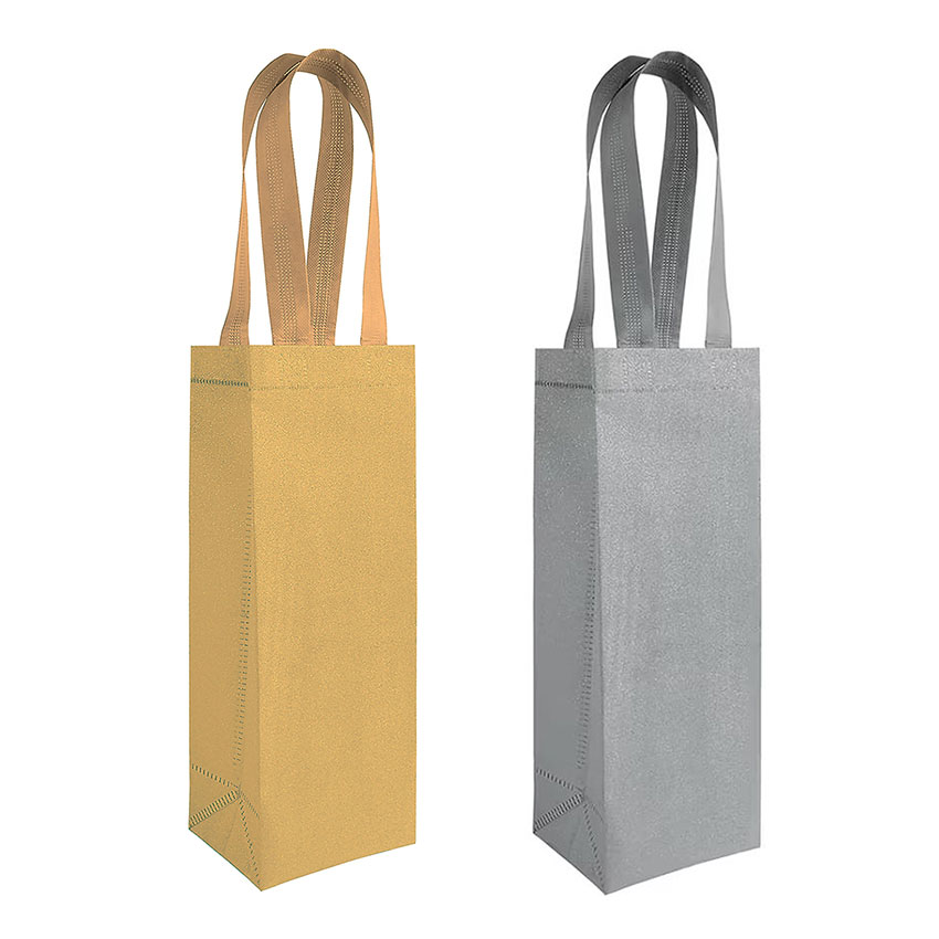 Porta Bottiglia In Tnt Laminato Glitter (Conf. 50 Pz. – €1,15 Cad.) 1 Porta bottiglia in TNT laminato glitter (conf. 50 pz. – €1,15 cad.)