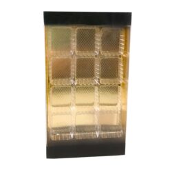 Box Slim Rettangolare In Pvc Trasparente O Con Fondo Colorato 6 PPBOX12 32x100 nero