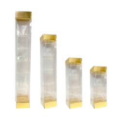 Scatola porta cioccolatini in pvc con coperchi colorati