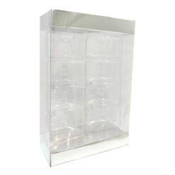 Scatola Porta Macarons In Pvc Con Coperchio Colorato. 8 PPMC8 48x97 h145 E 075
