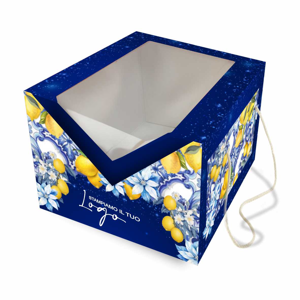 Scatola Porta Panettone Natalizia Con Finestra &Quot;Exclusive&Quot; 1 Scatola porta panettone Natalizia con finestra "Exclusive"