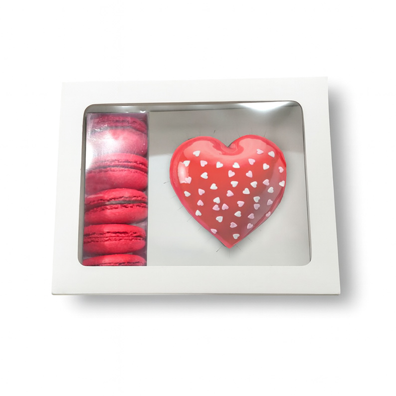 Scatola Cuore E Macarons 1 Scatola Cuore e Macarons