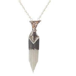 Collana Cravatta 4 CL 174 perle