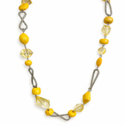 Collana Ceramica 4 CL 192 gialla