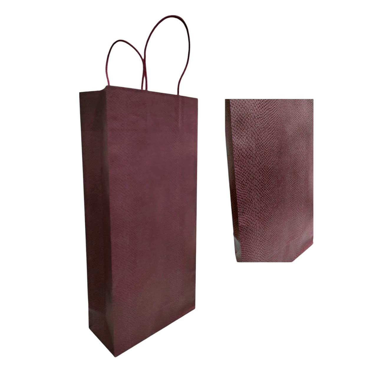 Shopper Con Cordini &Quot;Skin Vinaccia&Quot; 1 Shopper con cordini "Skin Vinaccia"
