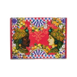 Scatola Folkloristica Sicilia - 300 Gr., Automontante Con Foto Sicilia 6 LS 107 X ROSSO