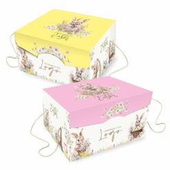 Scatola porta colomba "Primavera Conigli" da 1 kg