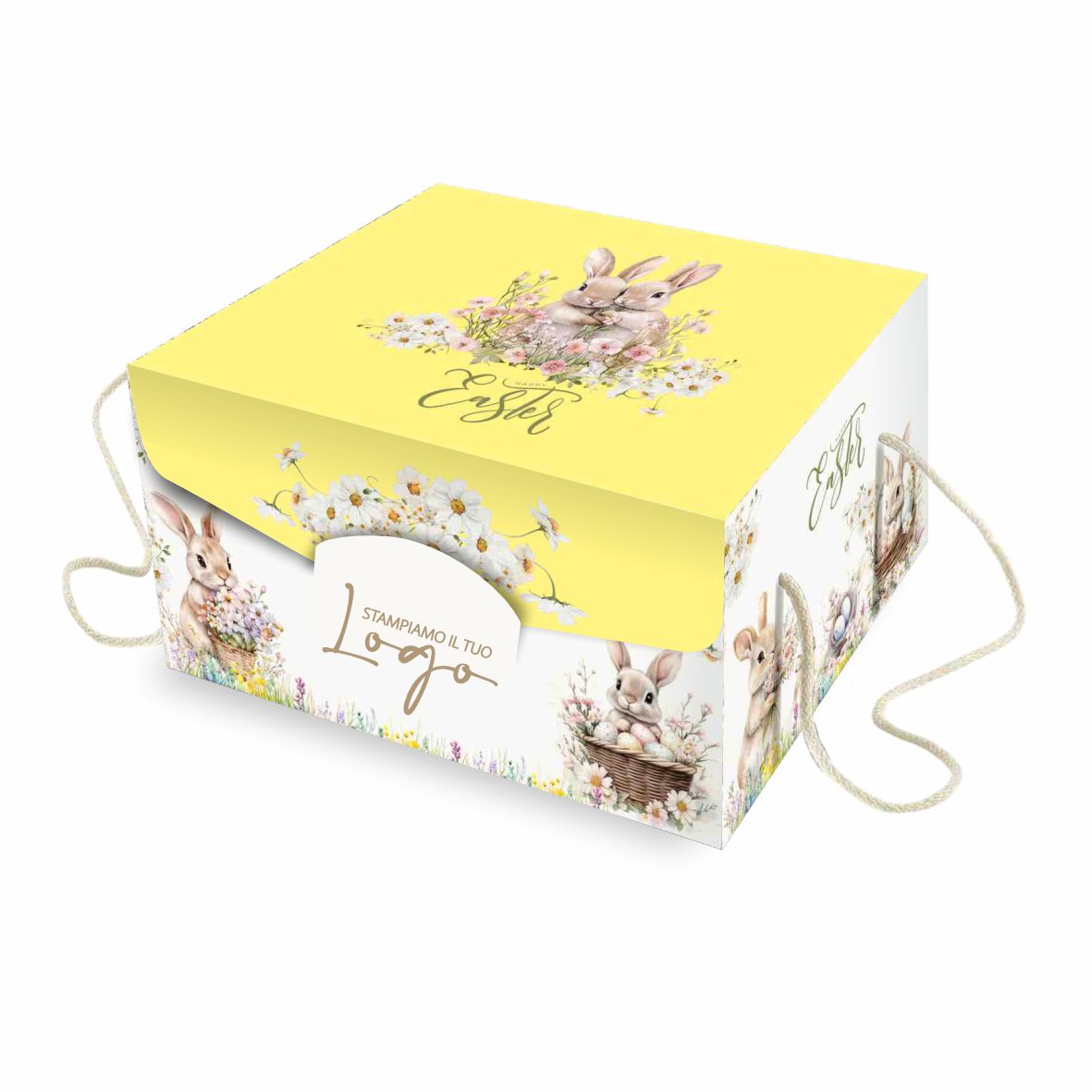 Scatola Porta Colomba &Quot;Primavera Conigli&Quot; Da 1 Kg 2 Scatola porta colomba "Primavera Conigli" da 1 kg - immagine 2
