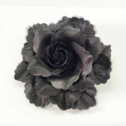 Fiore Elastico/Spilla/Molletta Ø 12 Cm 9 FC 176 nero